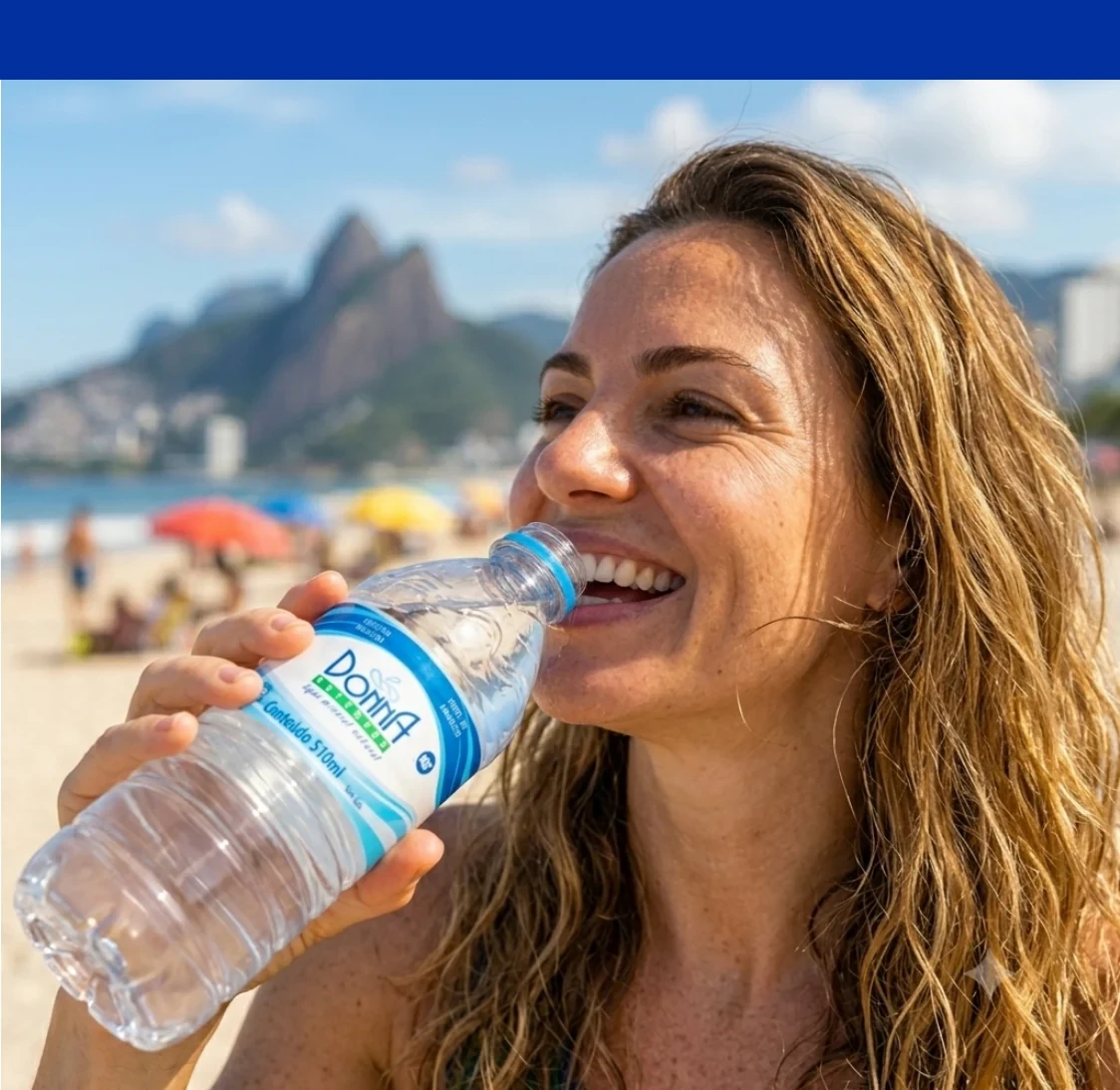 Consumidora bebendo Água Donna Natureza
